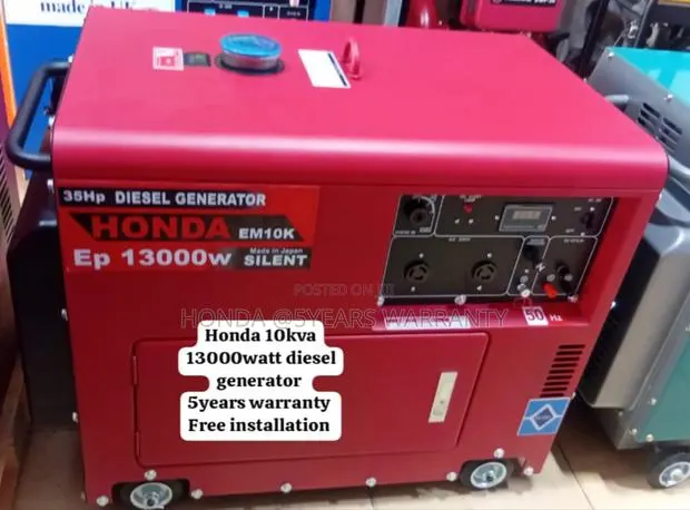 Power Pro Honda 10kva 13000watt Diesel Generator Silent · Photo 1