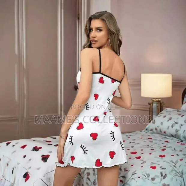 Women's Heart Print Camisole Nightgown/ Sleepwear/ Loungewear · Photo 1