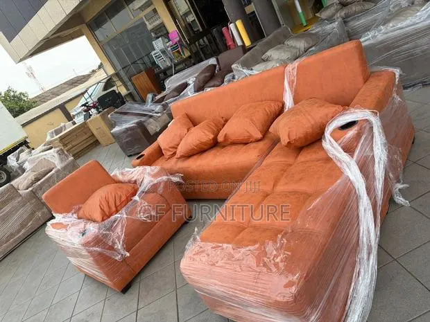 L-Shaped Sofa With Matching Single Armchair · Photo 1