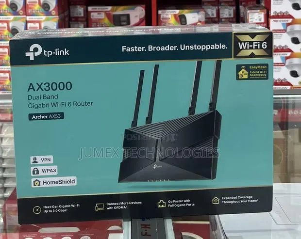 TP-Link AX3000 Dual Band Gigabit Wi-Fi 6 Router Archer AX53 · Photo 1