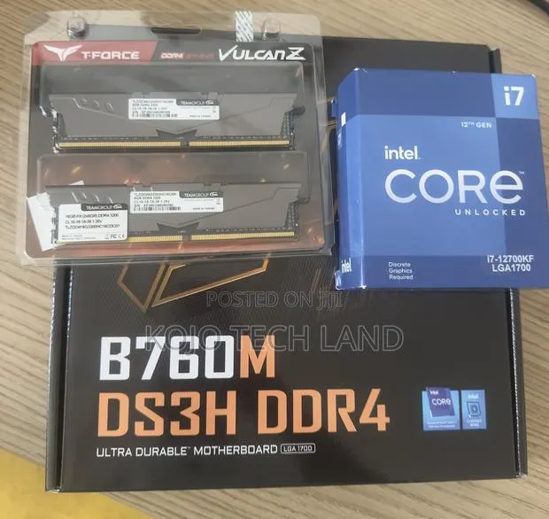 I7 12700kf CPU ,12th Gen Board 16gb Ddr4 Combo · Photo 1