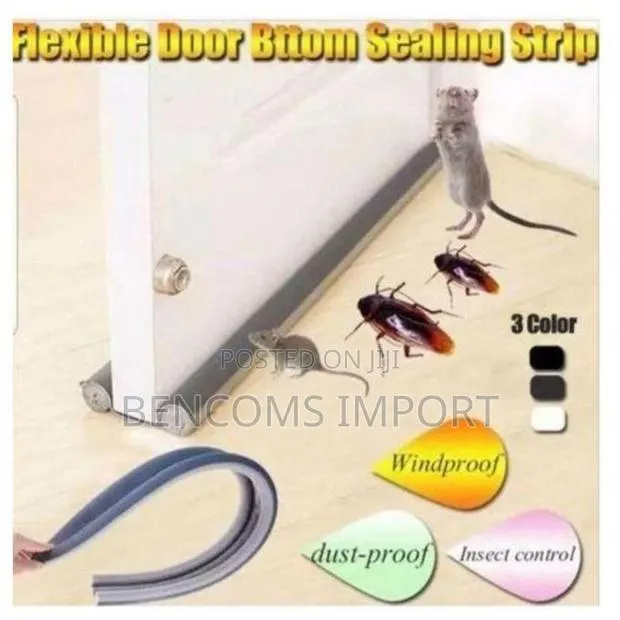 Household Door Seal Bottom Seal Strip - Black Color · Photo 1