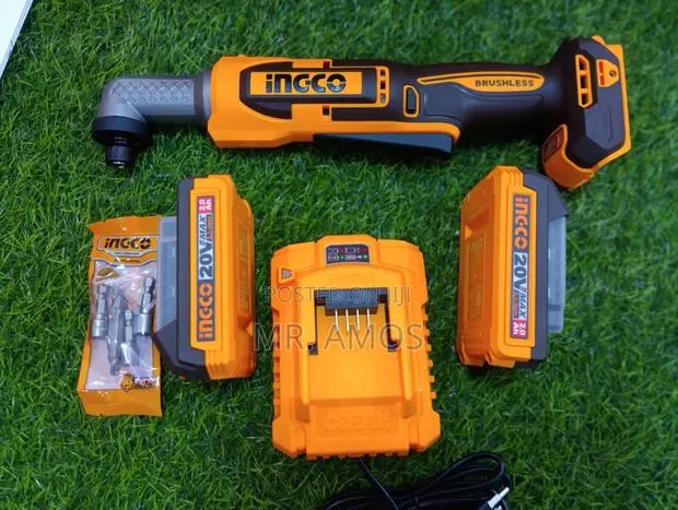 80Nm Cordless Angle Impact Driver With Free Bits Included - CAIRLI208 · Photo 1