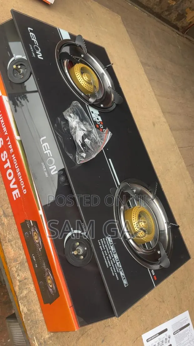 Glass 2 Burner Automatic Stove · Photo 1