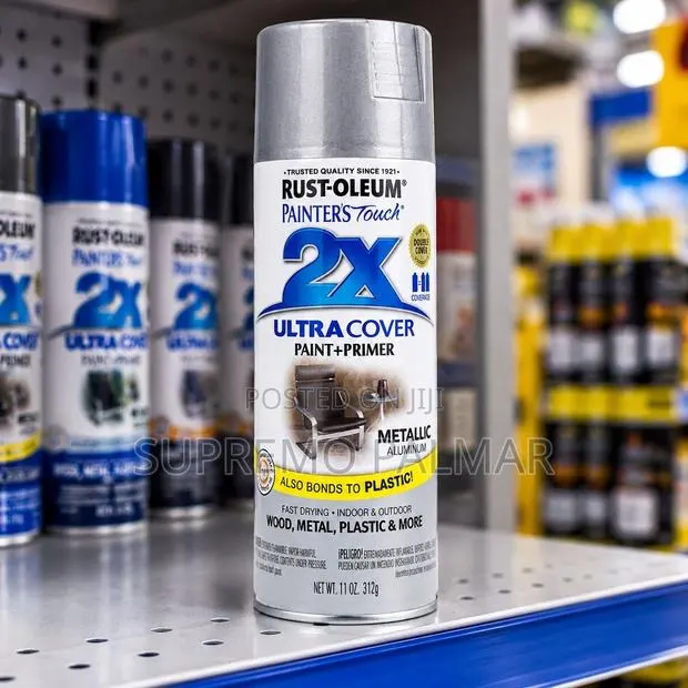 2X Metallic Aluminum Spray Paint + Primer – 11oz · Photo 1