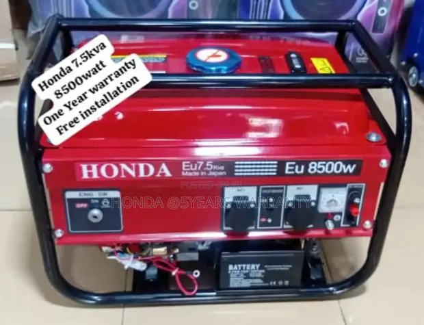 Electric Honda Generator 7.5kva 8500watt Petrol 7.5kva · Photo 1