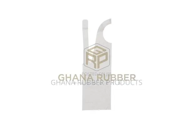 Disposable White Poly Aprons (10 Packets) · Photo 1