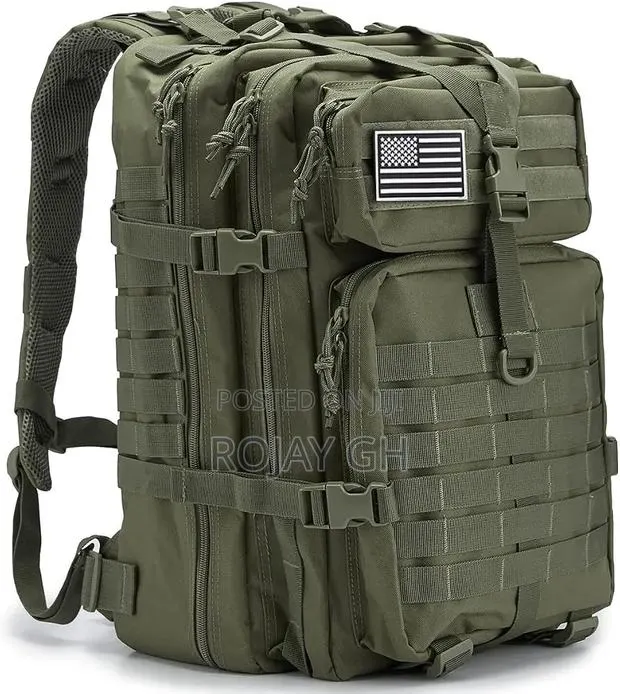 QT QY 50L Tactical Military Tactical Travel Backpack in Army Green · Photo 3