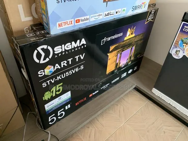 Starlite Sigma 55" Smart Sig-ku55v6-s: Android 14 Frameless Display · Photo 1