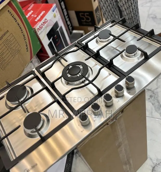 Sleek Midea 90G50ME 90cm Built in Hob(Gray)Stainless Steel · Photo 1