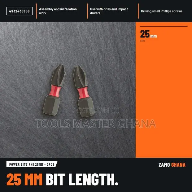 Power Bits Ph1 25Mm - 2Pcs - · Photo 1
