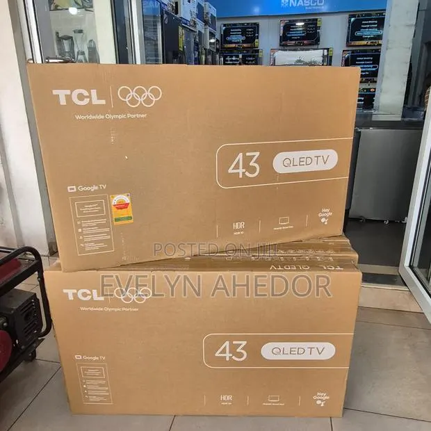 World Class of TCL 43 Inches Smart Google TV Qled Fresh in Box for Sal · Photo 1