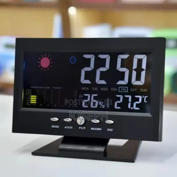 Office Multipurpose Hygrometer Clock and Calendar · Photo 1
