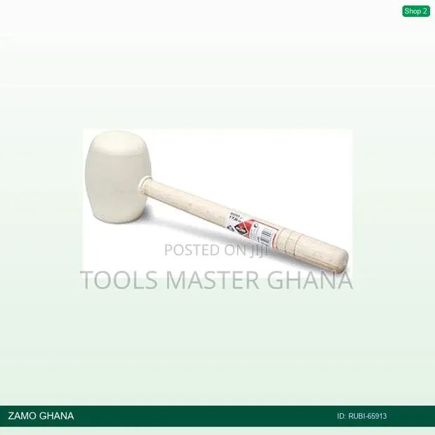 White Rubber Mallet Hammer 17.6oz 500gr - Rubi-65913 · Photo 1