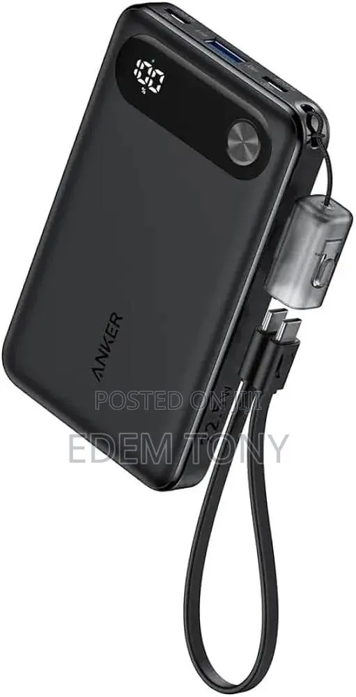 Anker Power Bank 10,000mAh (, 22.5w) Portable Travel Powerbank · Photo 1