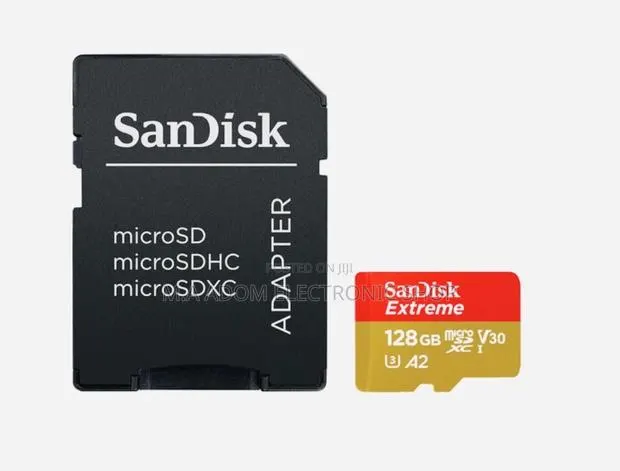 Sandisk Micro Sd -128gb Memory Card With Sd Adapter · Photo 1