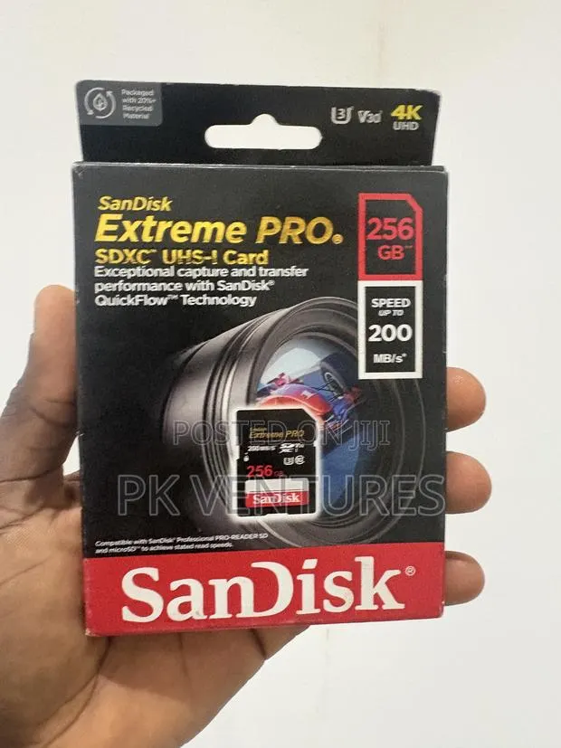 Extreme Pro 256gb Sandisk Sd Card for Camera · Photo 1