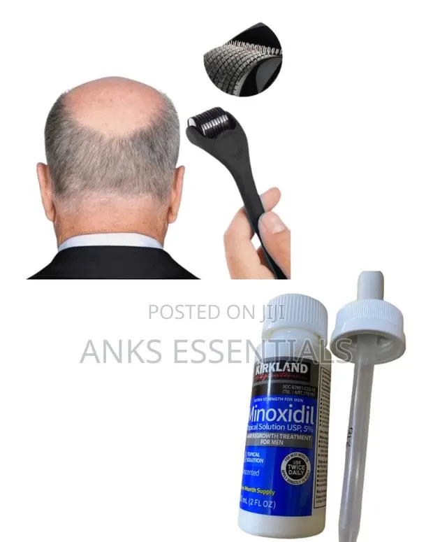 Hair Restoration Set – Minoxidil 5% Derma Roller · Photo 1