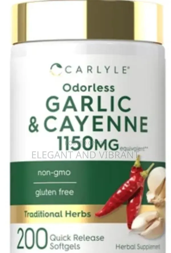 Garlic and Cayenne Pepper Combo Complex 1150mg · Photo 1