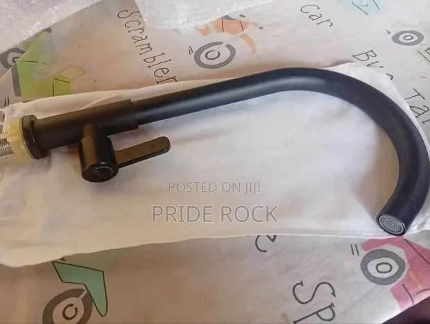 Black Single Kitchen Sink Tap, Faucet · Photo 1