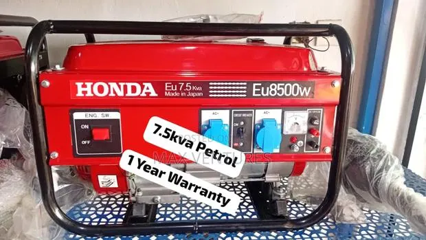 Honda 7.5kva Gasoline Pull Start 8500watts Radiant Array · Photo 1