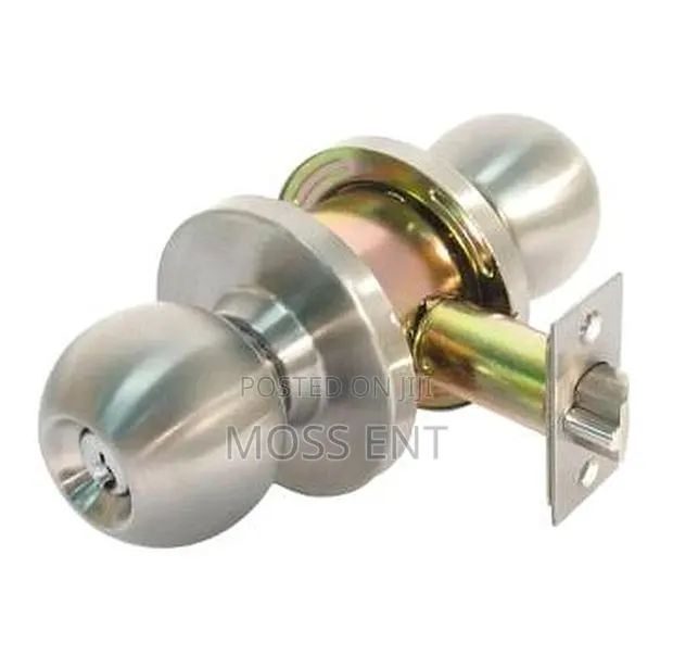 Tesa Knob Lock 3900 60/70 Luna Nickel - Tesa-3l00u0ns · Photo 1