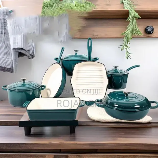 11 Pieces Cast Iron Enamel Cookware Set · Photo 1