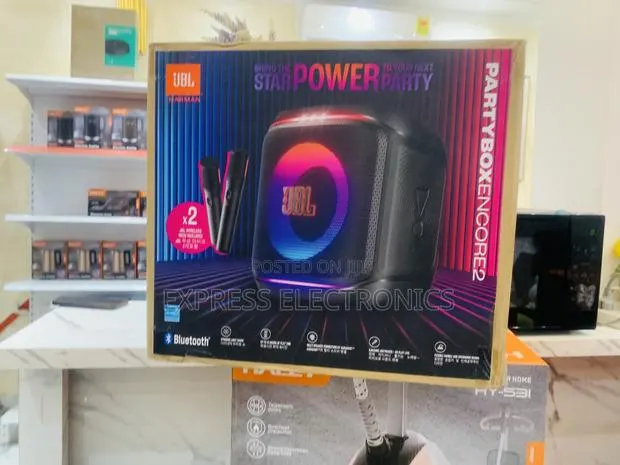 Spectacular Performance 2 Microphones JBL Party Box Encore 2 Potable · Photo 1