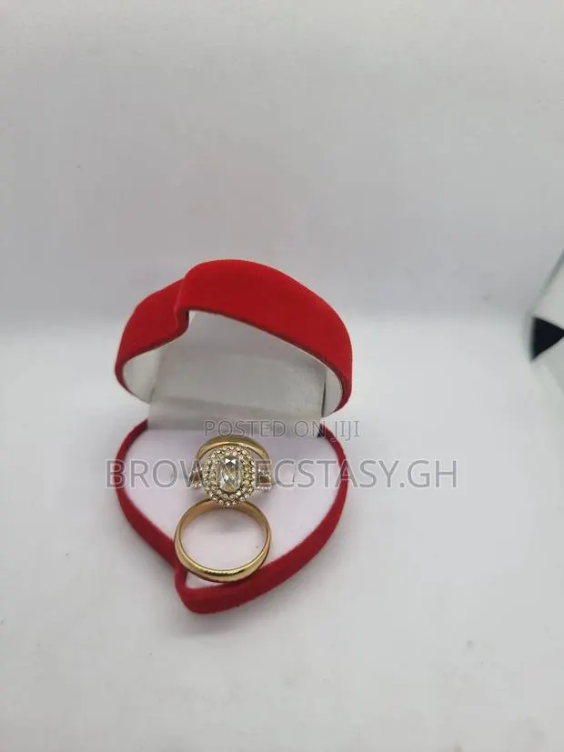 3 Piece Titanium Steel Wedding and Engagement Rings · Photo 1