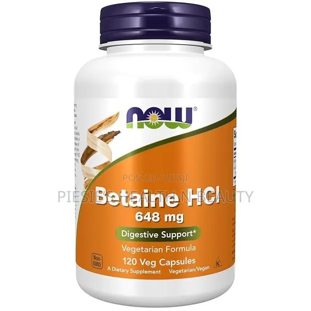 Now Foods Betaine HCL 648 Mg ,Vegan, Digestive Support 120s · Photo 1