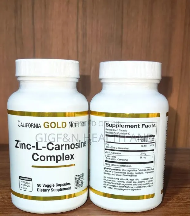 Zinc-L- Carnosine Complex, 90 Vegcapsules (G · Photo 1