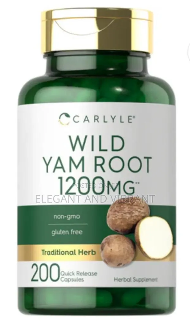 Wild Yam Root 1200mg | 200 Capsules · Photo 1