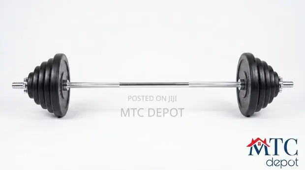 Gym Bar With Plates