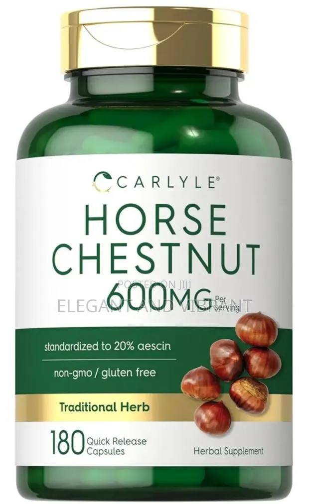 Horse Chestnut 600mg, 180 Quick Release Capsules · Photo 1