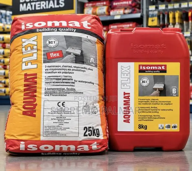 33kg Aquamat-Flex Waterproofing Slurry – ISOMAT 2-Part System · Photo 1