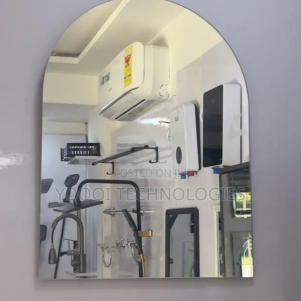 45x60cm Semi-Oval Bathroom Mirror · Photo 1