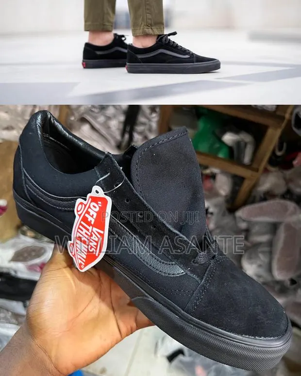 All Black Canvas Vans · Photo 1