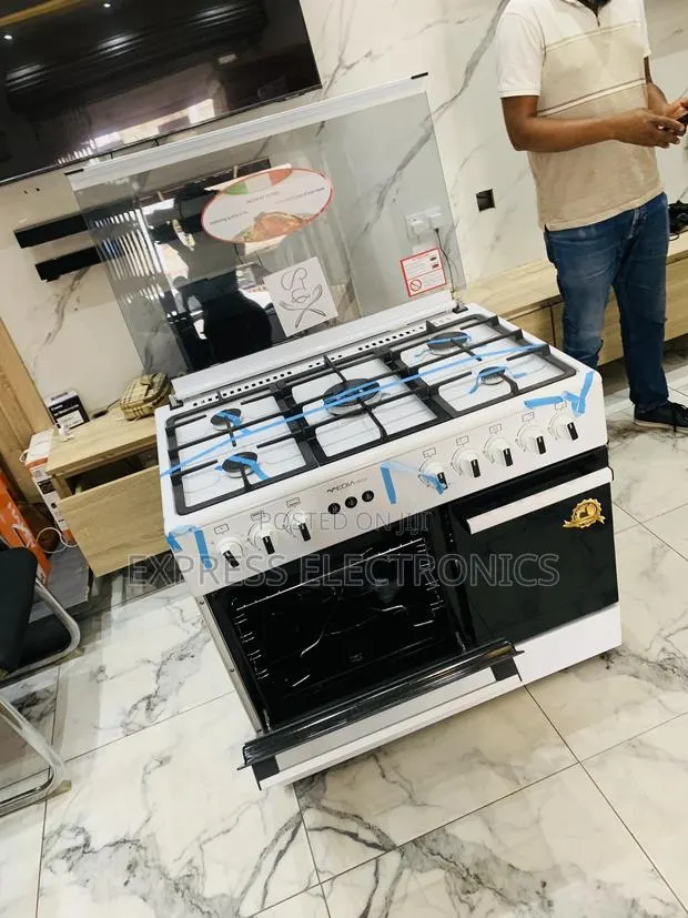 Hot Deals on Midea Tech Gas Cooker Oven Rotisserie 60/90 5burner · Photo 1