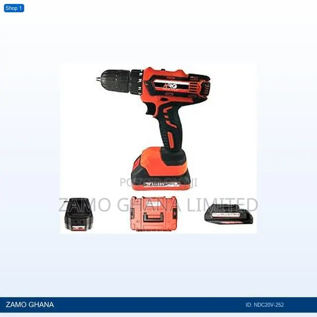 20v Percussion Drill 10mm Li-Ion Cordless 2.5ax2 Kitbox3 - Ndc20v-252 · Photo 1