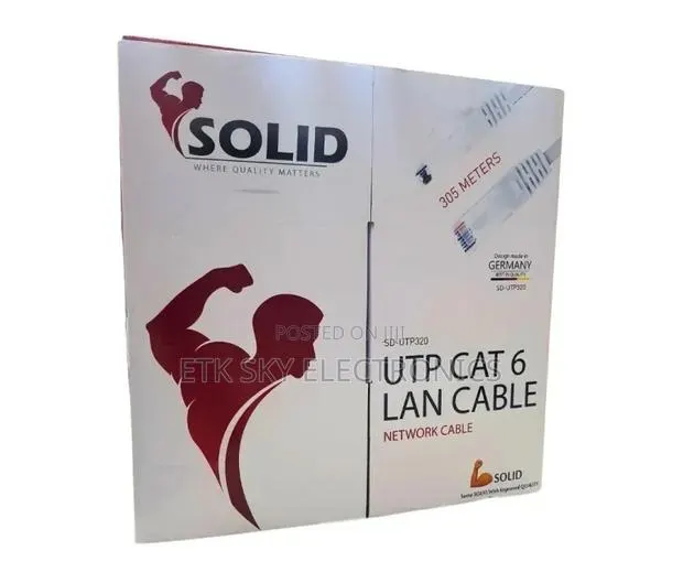 Solid Cat 6 Cable - Utp - 305 MTR Box · Photo 1