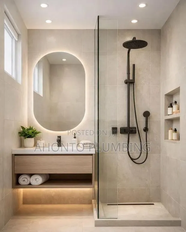 Shower Mixer / Heater Installation · Photo 1