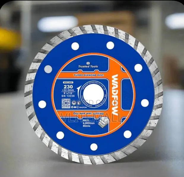 Wadfow 230x22.2mm Turbo Diamond Cutting Disc - Wdc3k05 · Photo 1