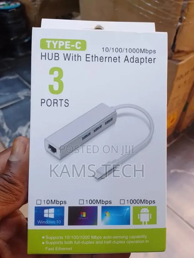 Type -C to Lan+ 3port USB 3.0 · Photo 1