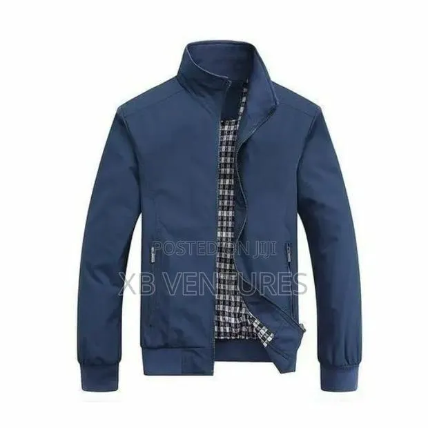 Solid Slim Fit Bomber Jacket · Photo 1