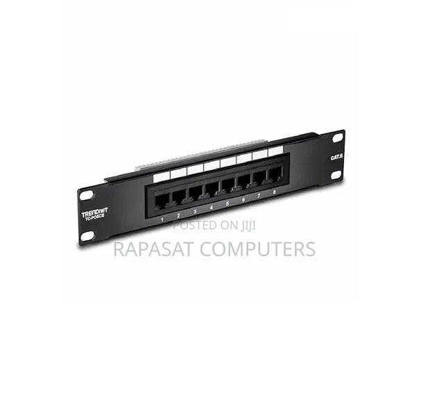 8 Port Patch Panel 1000 MBPS Cat6 · Photo 1