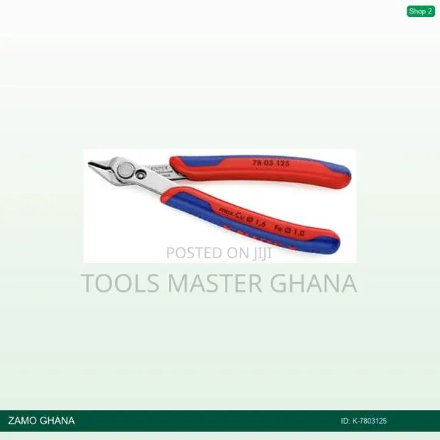 Electronic Super Knips Plier 125mm Small Head Red/Blue - K- · Photo 1