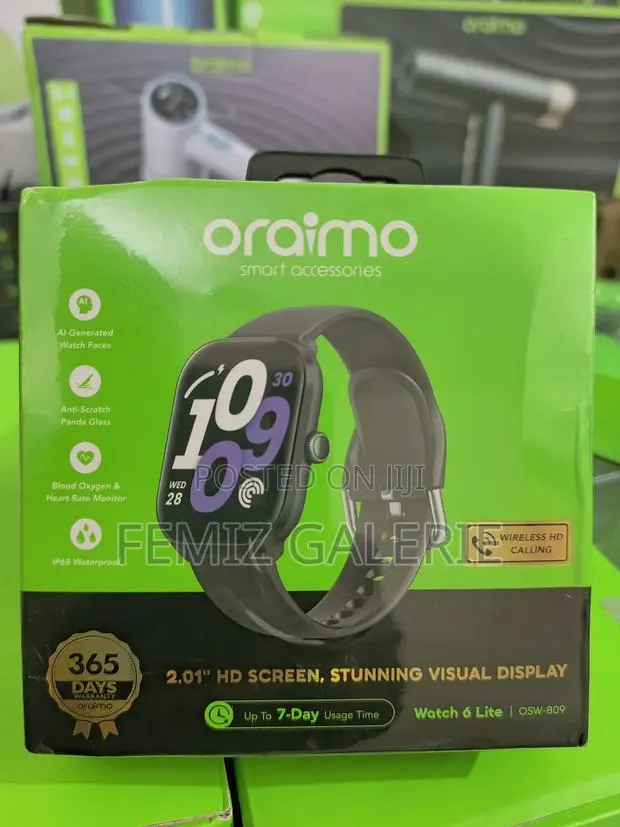 Oraimo Watch 6 Lite 2.01'' Smart Watch With Cool Ui Interface · Photo 1