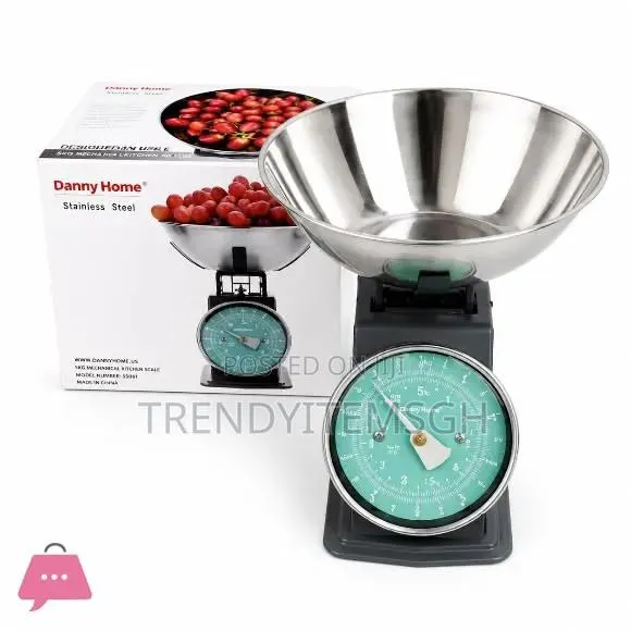 5kg Danny Home Retro Kitchen Scale With Stainless Steel Bowl – · Photo 1
