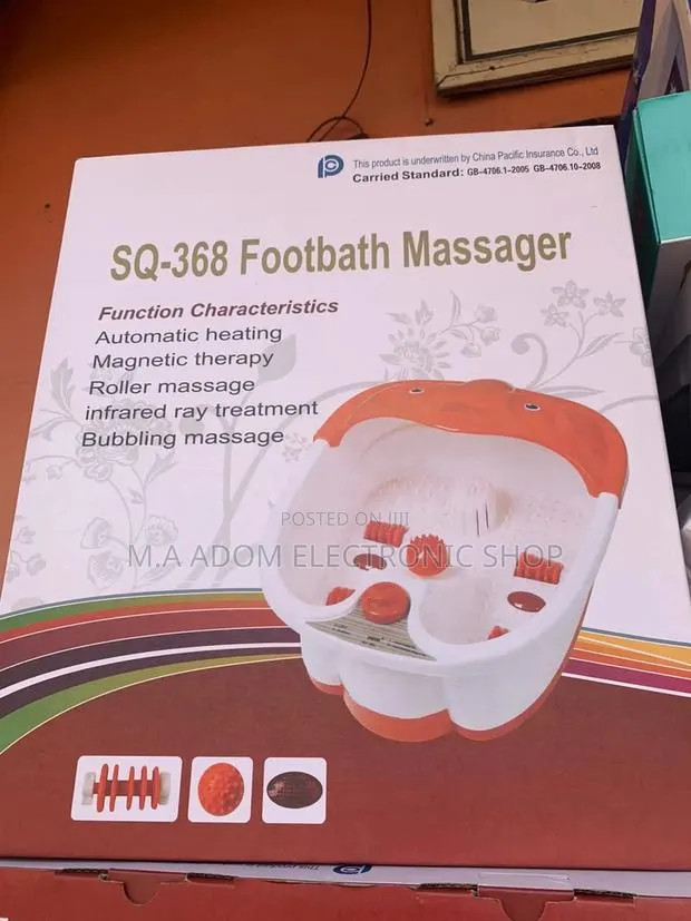 Sealed in Box SQ-368 Footbath Massager. · Photo 1