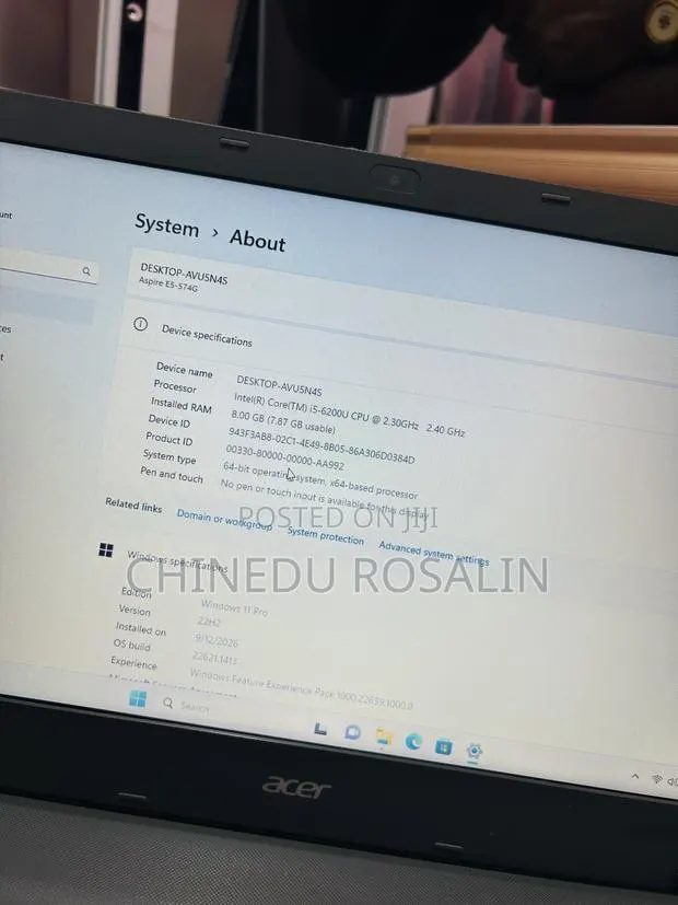 Laptop Acer Aspire 15 8GB Intel Core i5 HDD 1T · Photo 5